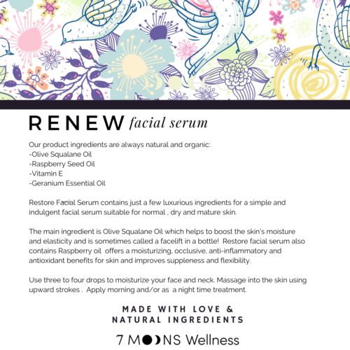 Renew serum ingredients